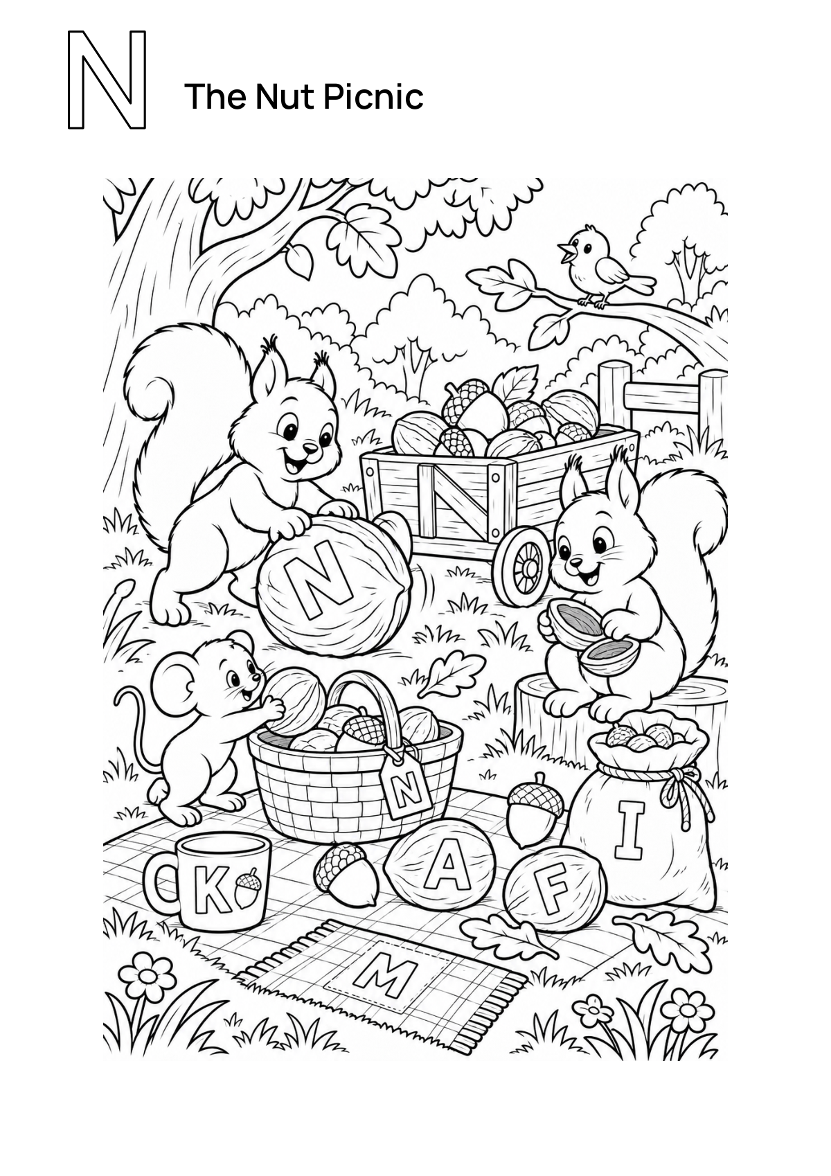 The Nut Picnic printable preview