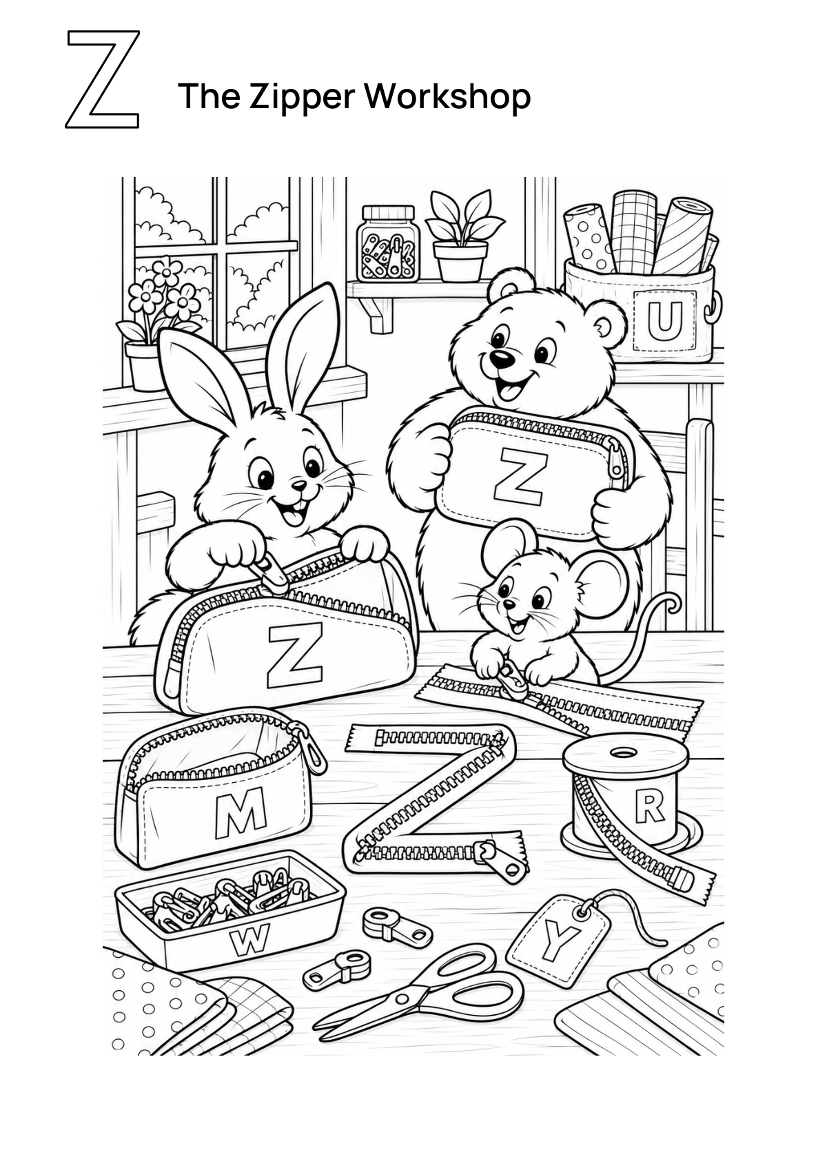 The Zipper Workshop printable preview