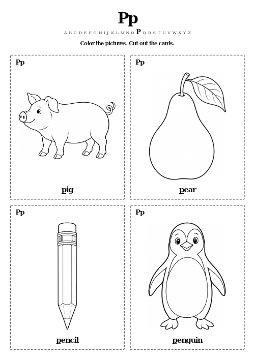 Pp Color and Cut Cards printable preview