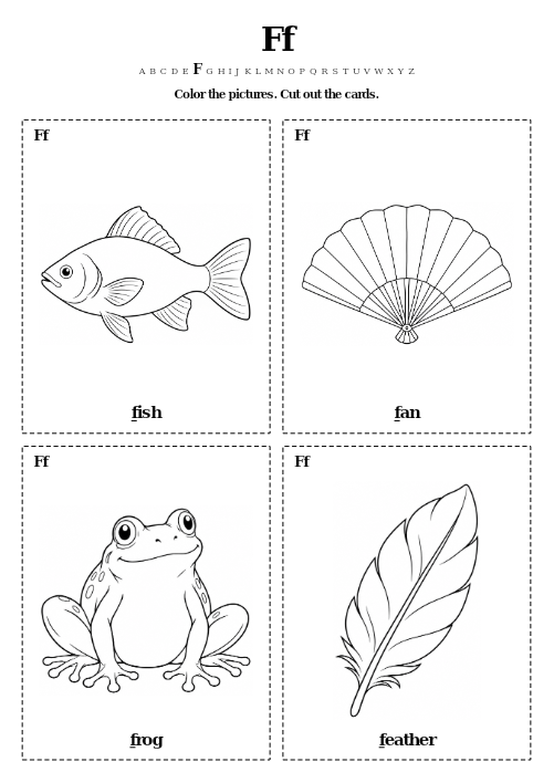 Ff Color and Cut Cards printable preview