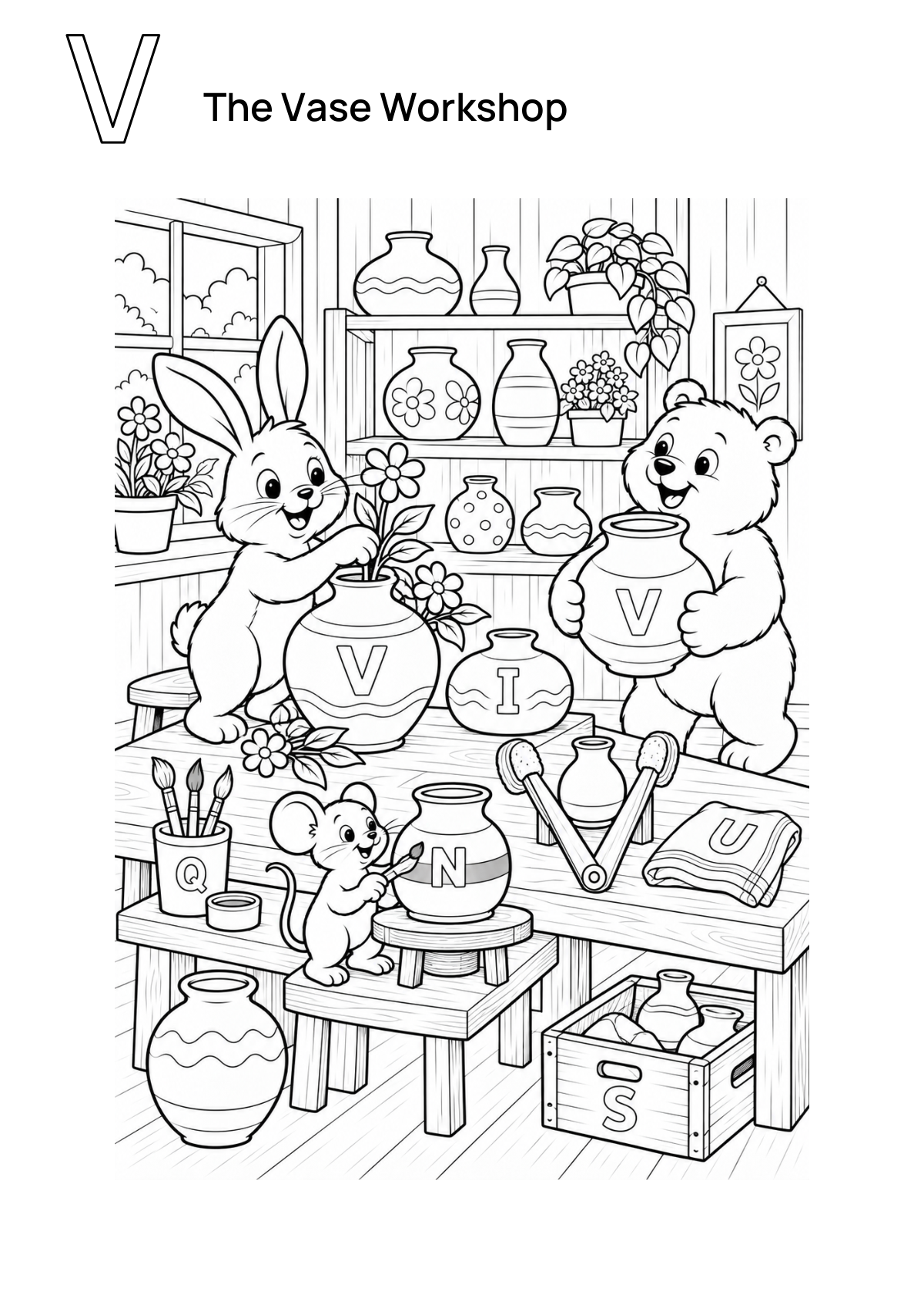 The Vase Workshop printable preview
