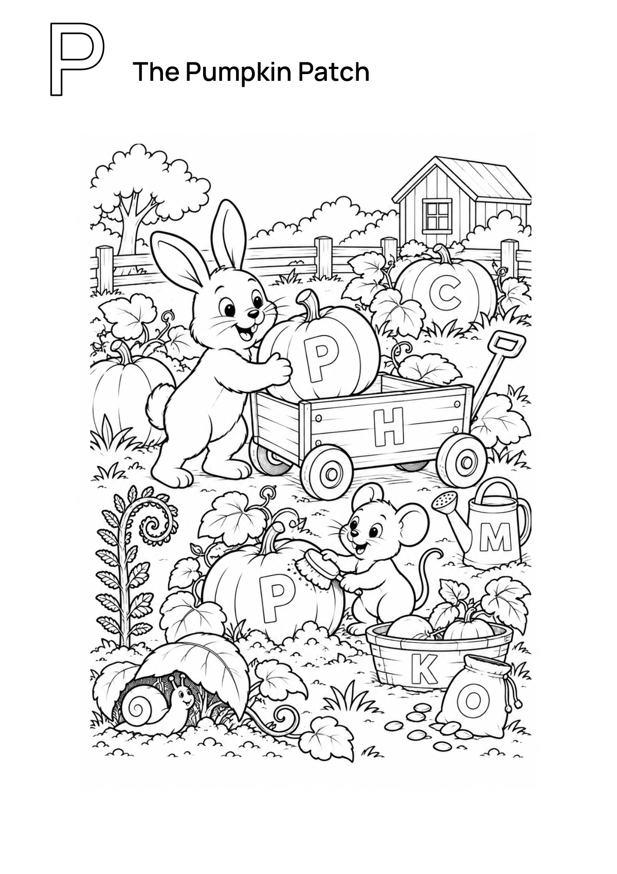 The Pumpkin Patch printable preview