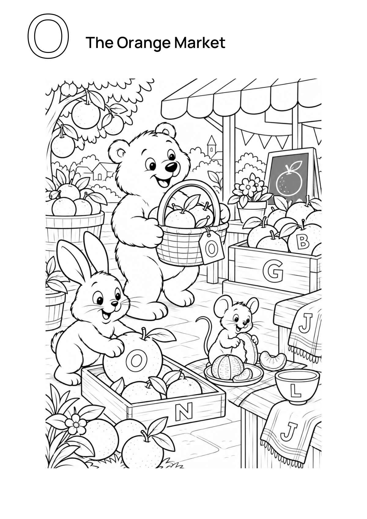 The Orange Market printable preview