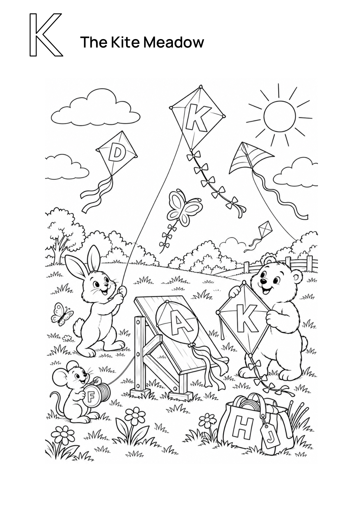 The Kite Meadow printable preview