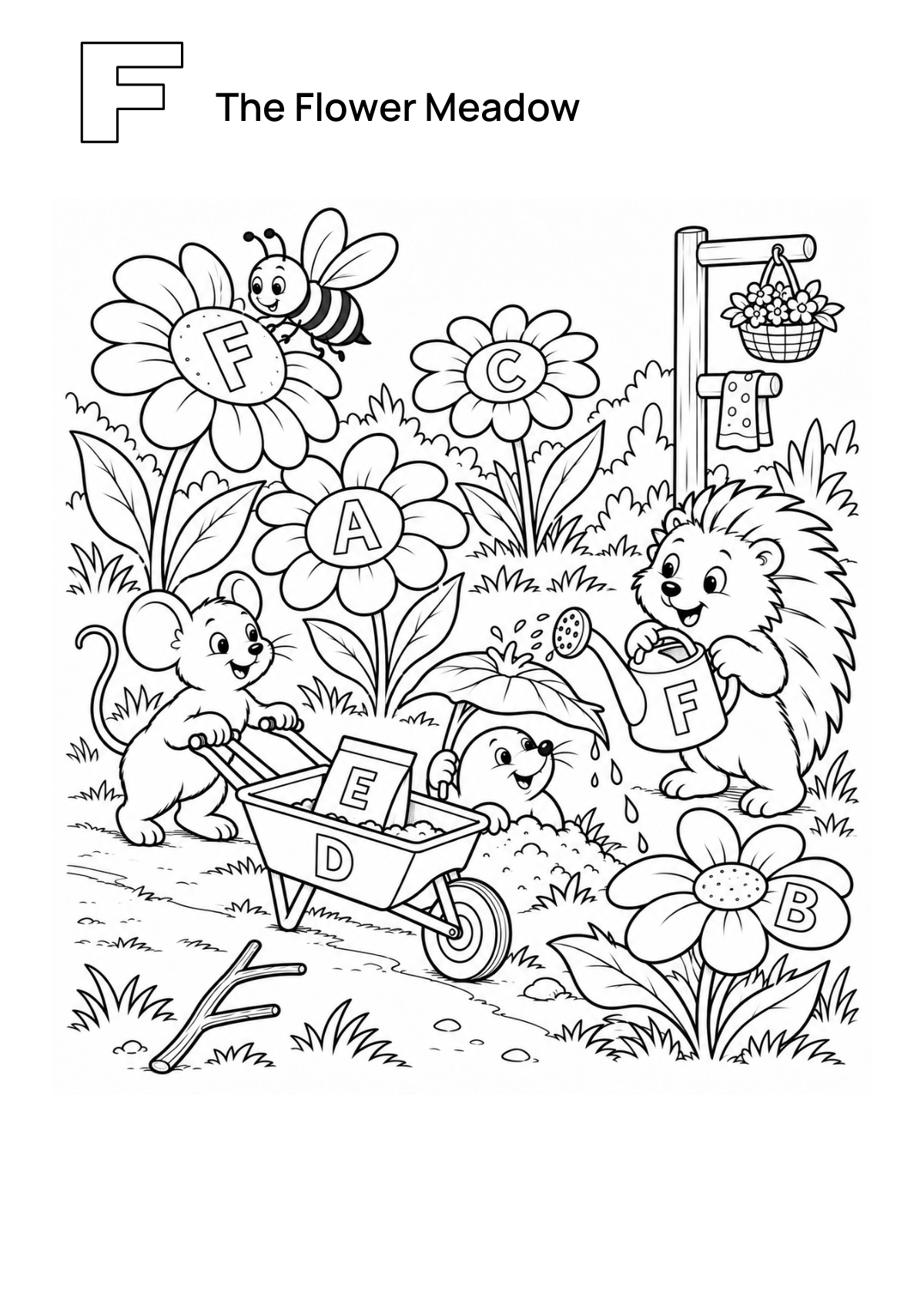 The Flower Meadow printable preview